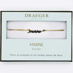 Bracelet prénom MARINE - 14 cm environ réglable