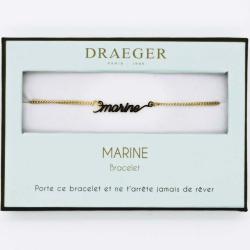Bracelet personnalisé Draeger Prénom MARINE - 14 cm environ réglable
