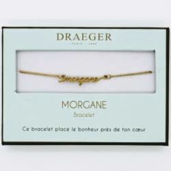 Bracelet personnalisé Draeger Prénom MORGANE - 14 cm environ réglable