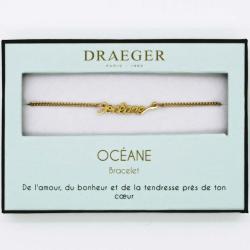 Bracelet personnalisé Draeger Prénom OCEANE - 14 cm environ réglable
