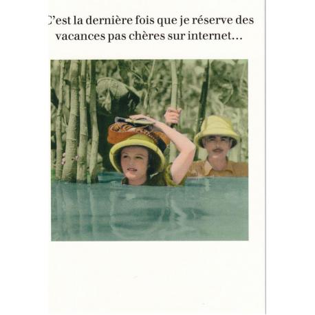 Carte humour de Cath Tate - C'est la dernière fois que je réserve des vacances.... - 10.5x15 cm