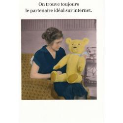 Carte humour de Cath Tate - On trouve toujours le partenaire idéal... - 10.5x15 cm