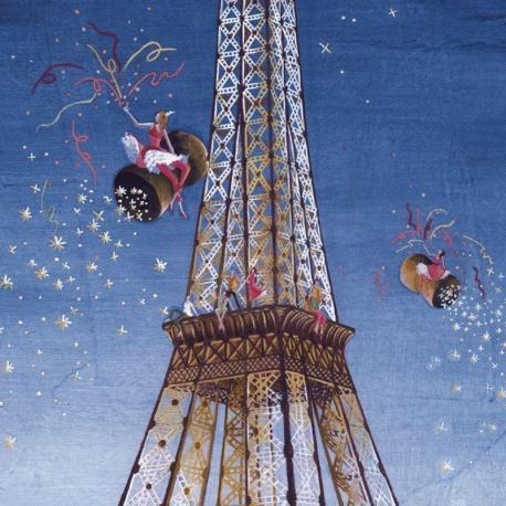 Carte Marie-Anne Foucart - La Tour Eiffel (Milieu) - 14x14 cm 