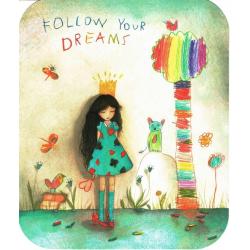 Carte Mila - Follow yours dreams - 13x15.5 cm 
