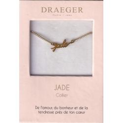 Collier prénom personnalisé JADE - 42 cm env réglable