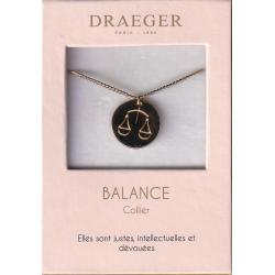 Collier pendentif signe BALANCE - 42 cm env réglable 