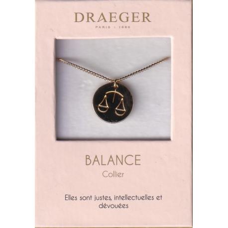 Collier pendentif signe BALANCE - 42 cm env réglable 