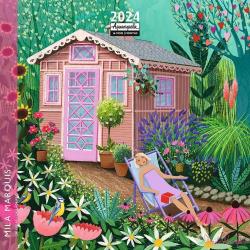 Calendrier 2024 Mila Marquis - Nature et repos - 16.5 x 16.5 cm - Expédition le jour même.