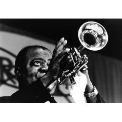 Louis Armstrong - Affiche 50x70 cm