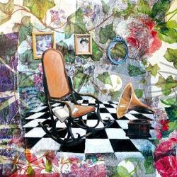 Carte Julie Grugeaux - Le rocking chair d'émilie - 14x14 cm