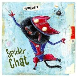 Carte Olivier Daumas - Spider chat - 14x14 cm