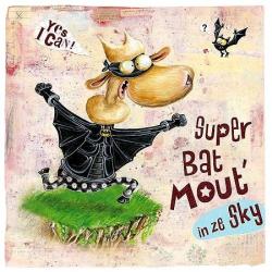 Carte Olivier Daumas - Super bat mout - 14x14 cm