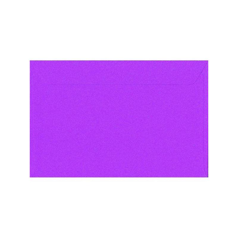 Enveloppe en papier nacré 11.5x16.5cm, enveloppe d'estampage à chaud,  marron foncé, or, violet