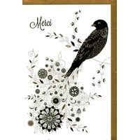 Carte Very Chic - Merci - 12x17 cm