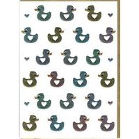 Carte double Sparkle - Naissance (sans texte) - 12x17 cm