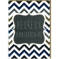 Carte double Sparkle - Heureux anniversaire - 12x17 cm