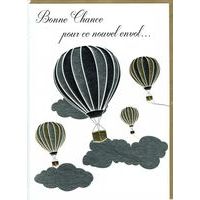 Carte double Sparkle - Bonne chance pour ce nouvel envol - 12x17 cm