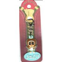 Porte-clés Zipper prénom AMELIE - 6.5x3 cm env