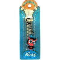 Porte-clés Zipper prénom ANTOINE - 6.5x3 cm env