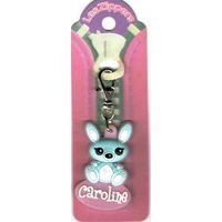 Porte-clés Zipper prénom CAROLINE- 6.5x3 cm env