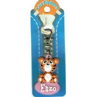 Porte-clés Zipper prénom ENZO- 6.5x3 cm env