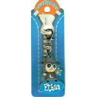 Porte-clés Zipper prénom ETHAN - 6.5x3 cm env