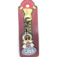 Porte-clés Zipper prénom LENA - 6.5x3 cm env