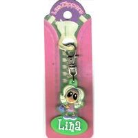 Porte-clés Zipper prénom LINA - 6.5x3 cm env