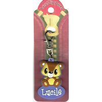 Porte-clés Zipper prénom LUCILE - 6.5x3 cm env