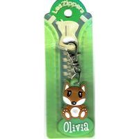 Porte-clés Zipper prénom OLIVIA - 6.5x3 cm env
