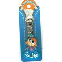 Porte-clés Zipper prénom SOLENE - 6.5x3 cm env