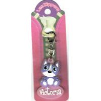 Porte-clés Zipper prénom VICTORIA- 6.5x3 cm env